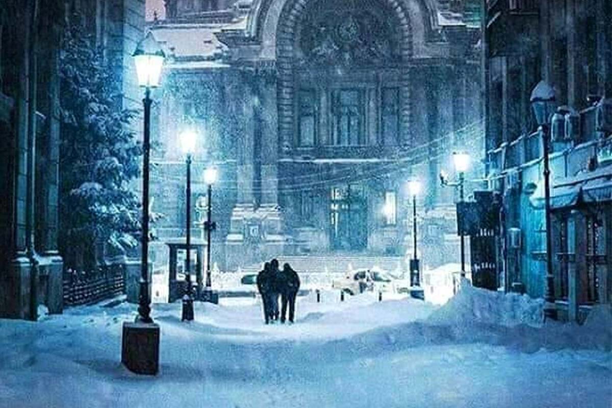 Winter conditions in Bucharest